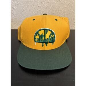 Seattle Super Sonics Logo Remix Snapback Hat by Mitchell & Ness